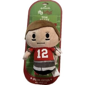 HALLMARK ITTY BITTYS TOM BRADY Tampa Bay Buccaneers Special Edition Plush *NEW*